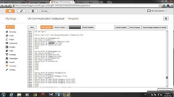 How to Change Menus in Blogger Template Urdu Tutorial