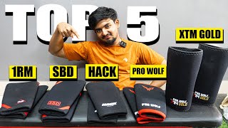 Top 5 Best Knee Sleeves for Squats in 2024 in India - Pro wolf, Hack Athletics, SBD, 1RM, XTM GOLD