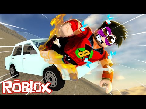 ARABA İLE UÇURUMDAN AŞAĞI UÇTUM!!! 🚗 Roblox Drive Cars Down A Hill