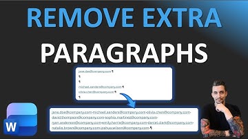 Word Tips - Replace or Remove Paragraphs | Paragraph Markers