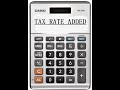 How to use tax+ and tax- button on calculator - YouTube