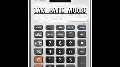 How to set tax % on Casio MS-80B calculator. works for most casios.