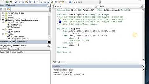 VBA Select Case Statement