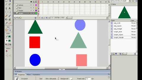 how to Drag and drop tutorial on Macromedia flash PART 1