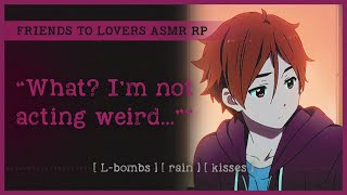 Tsundere best friend admits his feelings for you (ASMR RP M4A) 💌 [L-bombs] [rain] [kisses]