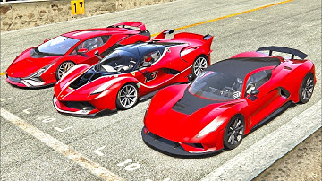 Hennessey Venom F5 vs Lamborghini Sian vs Ferrari FXX-K EVO - Old Silverstone