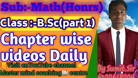 Transpose of matrix (B.Sc) Maths honours by Sumit Sir.        Definition of transpose of matrix