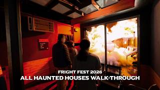 NEW! Final Destination Haunted House + ALL Houses Walk-through | Six Flags Fright Fest 2026