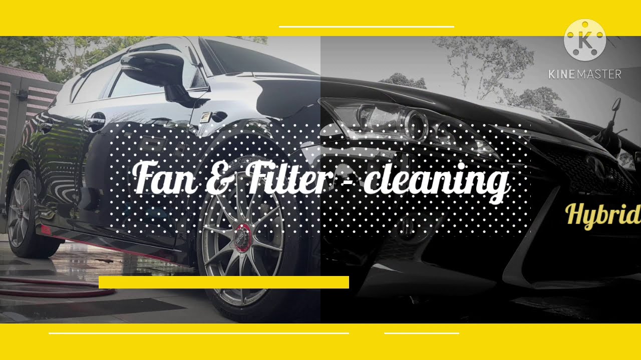 Lexus CT200h cleaning the fan and filter