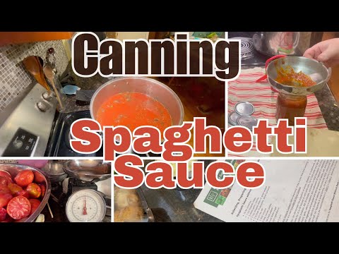 Pressure Canning Spaghetti