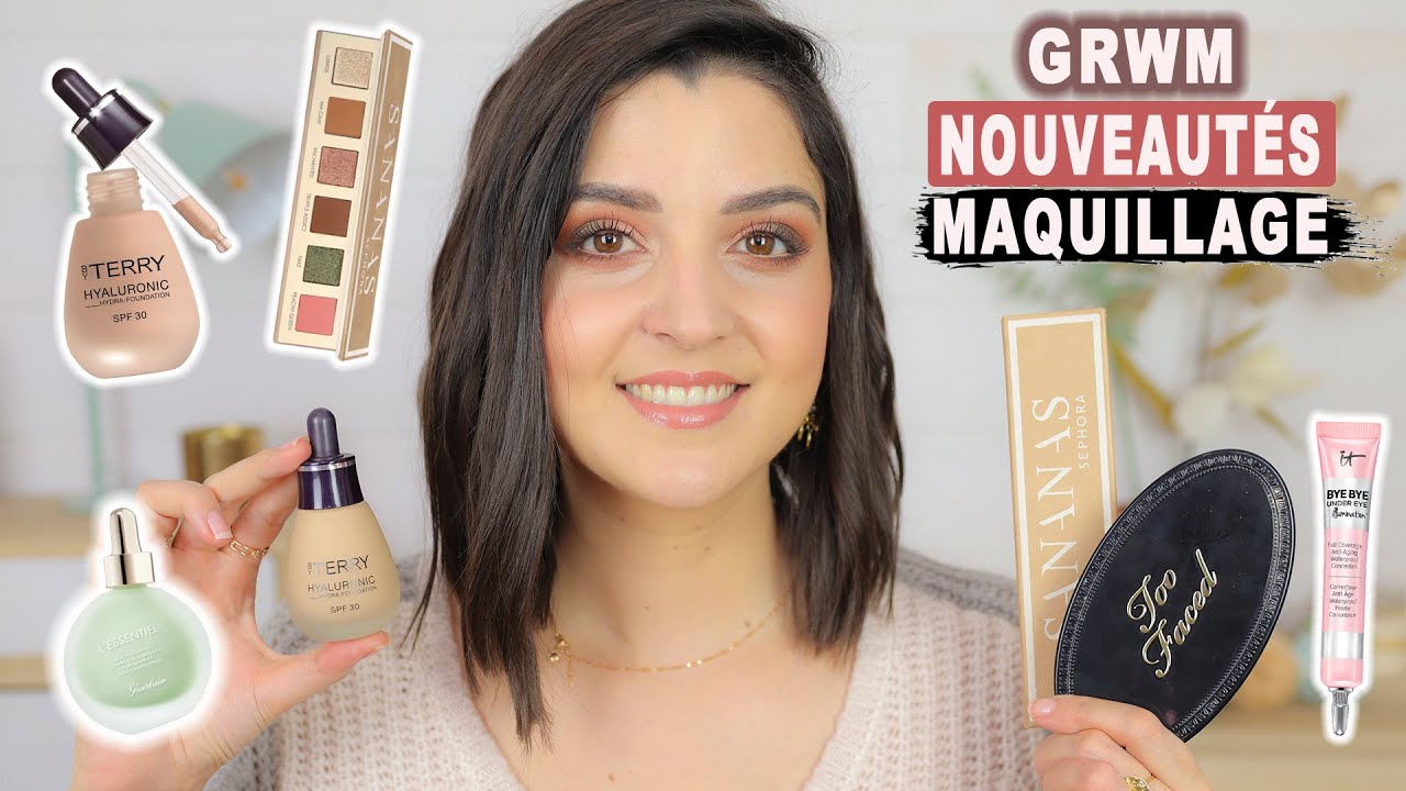 GRWM NOUVEAUTÉS : By Terry Hyaluronic Hydra-foundation, Too Faced, Sananas  X Sephora, Guerlain ... - YouTube