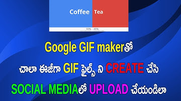 How To Use Google Data GIF Maker To Create GIF Files TO Upload In Social Media | Telugu Tech Trends
