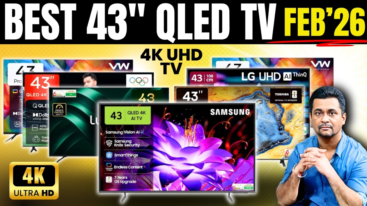 Top 5 Best 4K TV - 43 Inch | Best 43 Inch 4K TV | Best QLED Smart TV ...