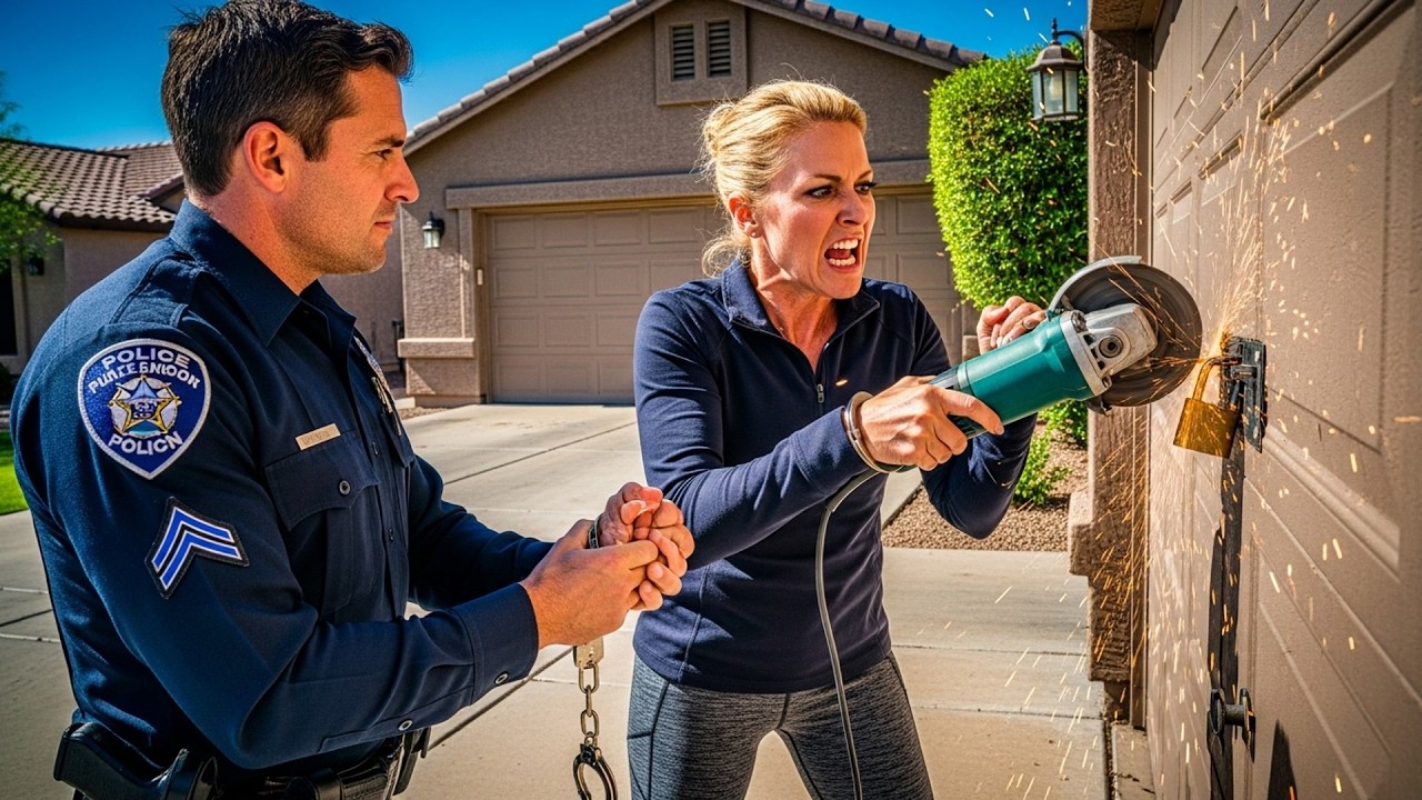 Karen Demanded My Plasma Cutter Now, So Police Arrested Her After She Cut Lock On My Workshop Door