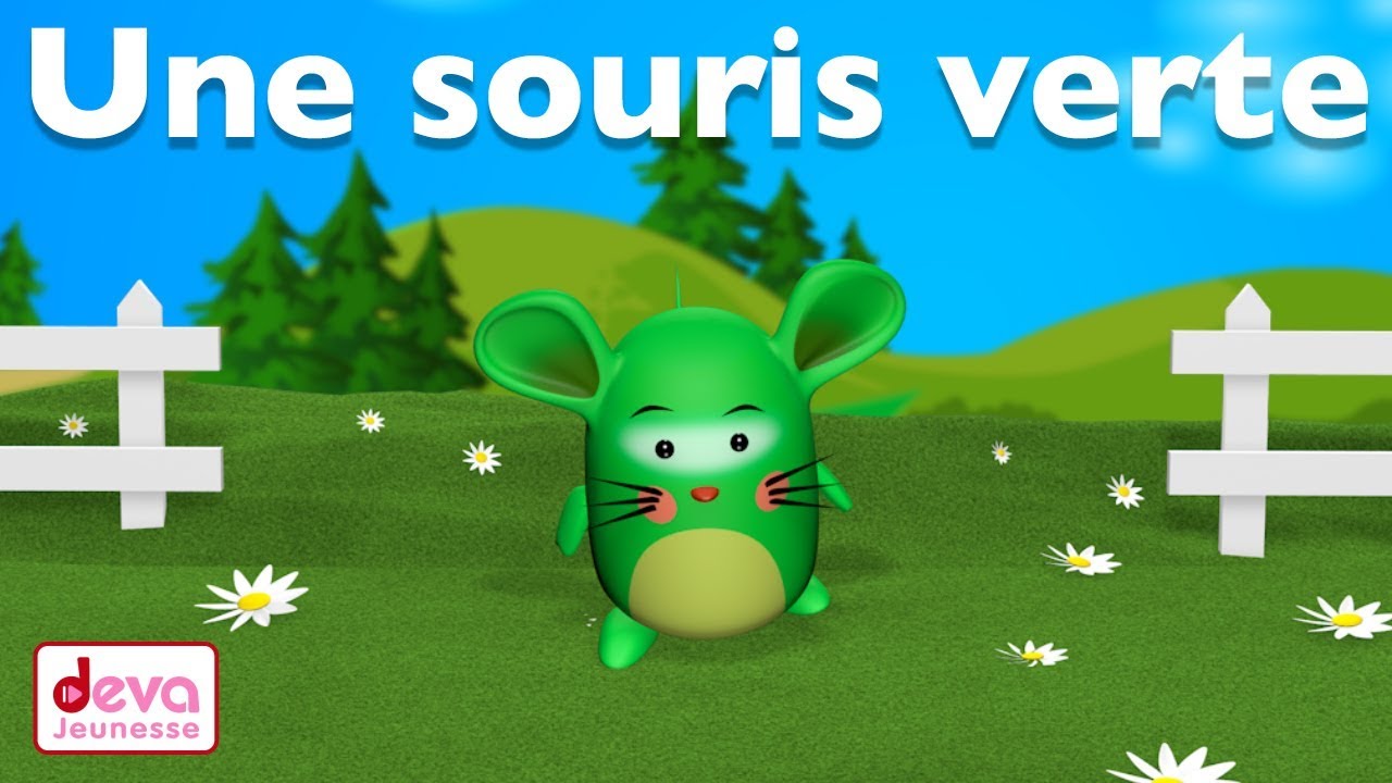 🐭 Une souris verte – Comptine pour bébés et maternelle | Deva