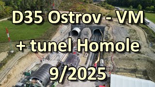 Stavba Dálnice D35 Ostrov - Vysoké Mýto Tunel Homole, 92025