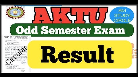 AKTU odd sem result declared