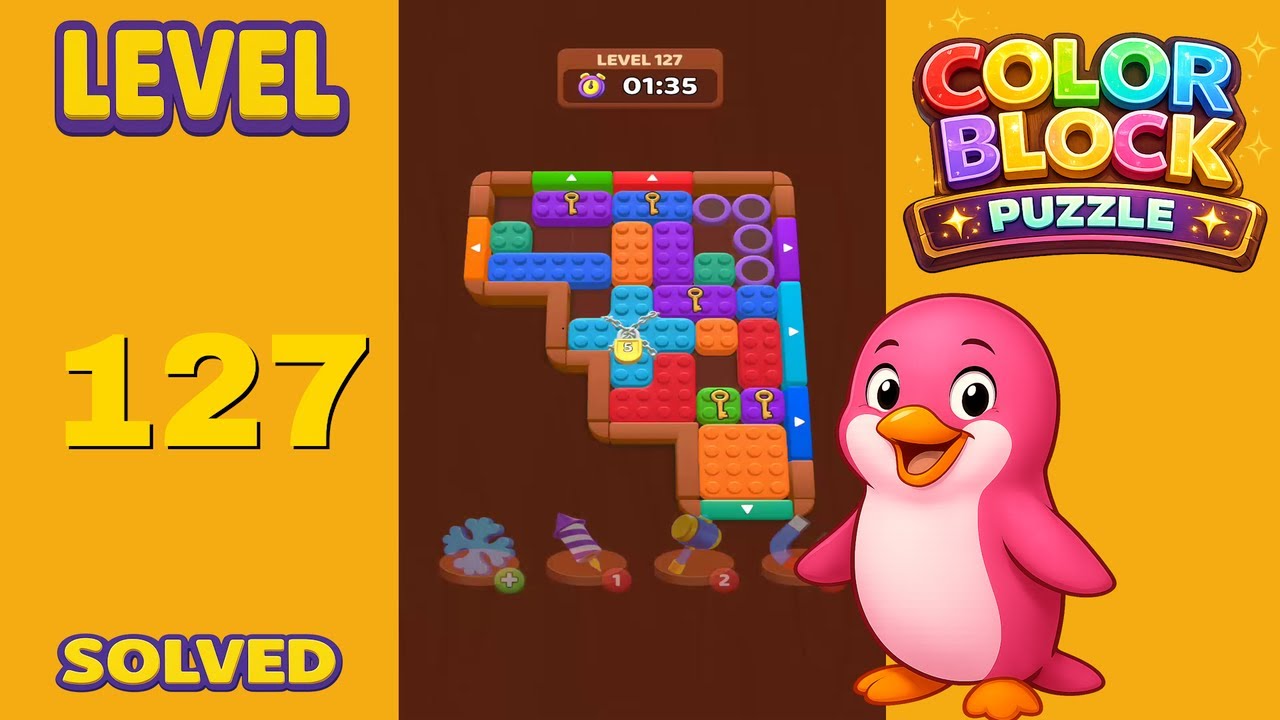 Color Block Puzzle – Level 127 | Walkthrough - YouTube