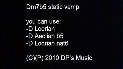Dm7b5 Static Vamp - DP