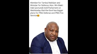 Very shamefull respond by PNG's Minister for Defence and MP for Tambul Nebilyer Win Bakri Daki.