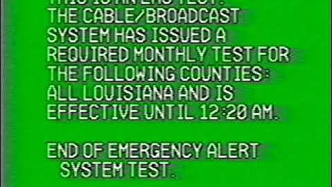 (VALID TONES) EAS Mock: Cox Louisiana Monthly Test... but the CG works! (04/11/2005)