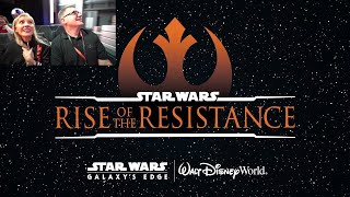Rise of the Resistance REACTIONS! Ride Cam for our FIRST LOOK