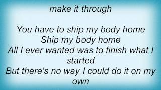 Ben Lee - Ship My Body Home Lyrics