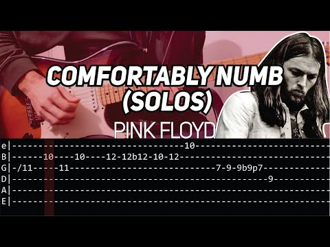 Pink Floyd - Comfortably Numb solo (Guitar lesson with TAB)