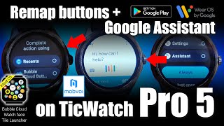 Remap buttons + Google Assistant on TicWatch Pro 5 via Bubble Cloud v10.22 (Wear OS) screenshot 4