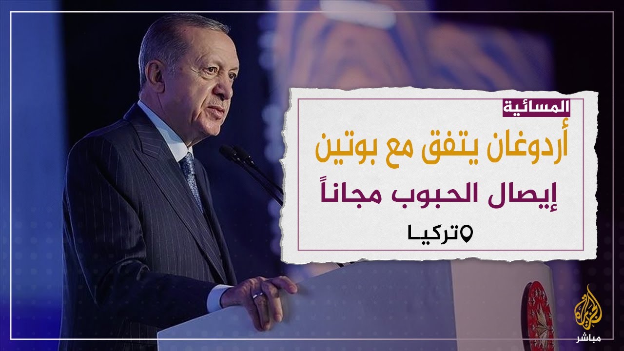أردوغان ينقذ الدول الفقيرة ويتفق مع بوتين على إرسال الحبوب مجانا