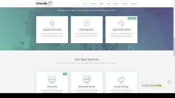 Cloudy 7 - Hosting Service amp WHMCS WordPress Theme