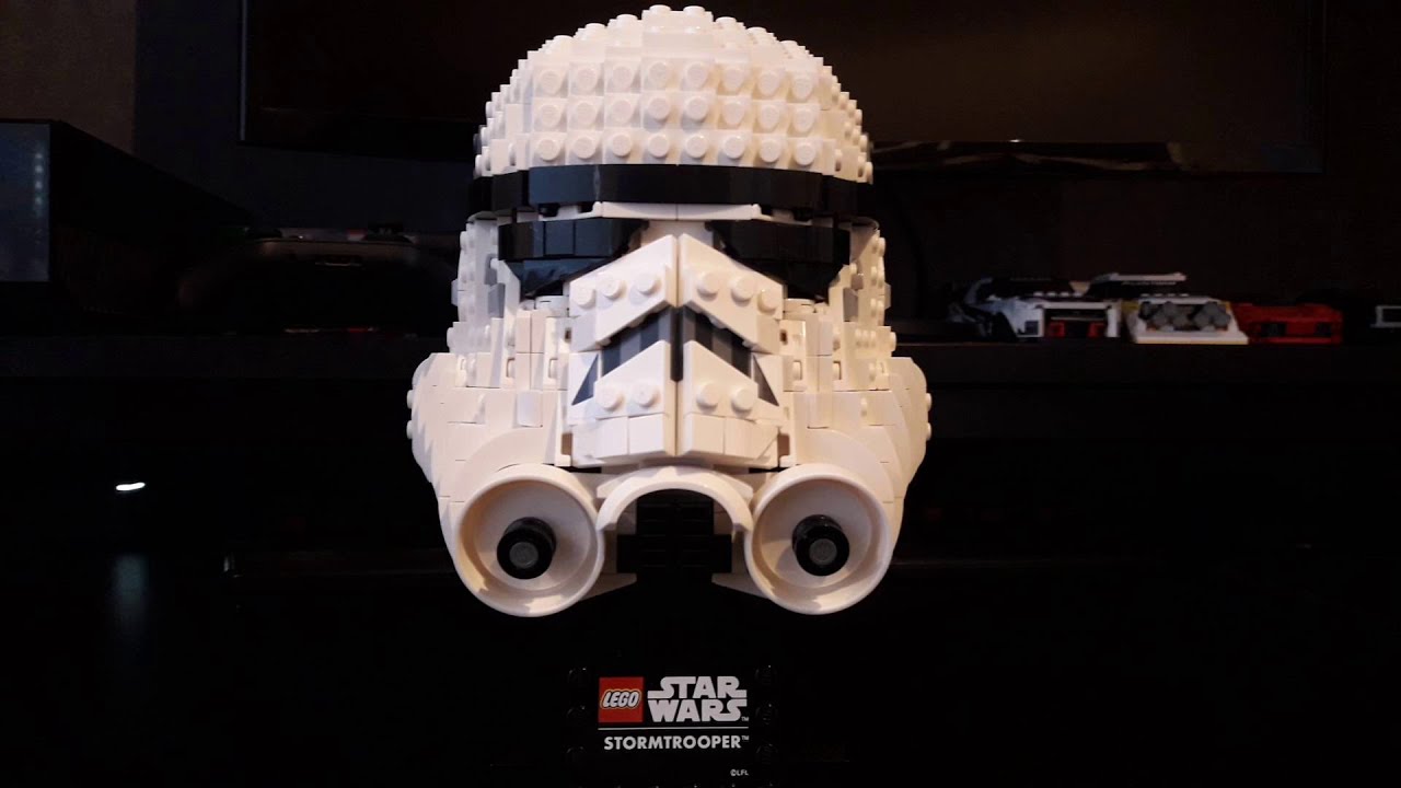 lego star wars stormtrooper helmet - YouTube