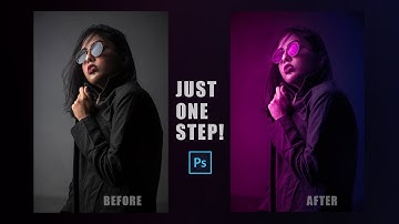 Dual Lighting Effect In Photoshop |  easiest Technique | neon light | red blue light effect