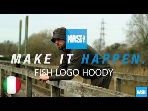 Nash Tackle  "Make It Happen" Fish Logo Hoody ITA