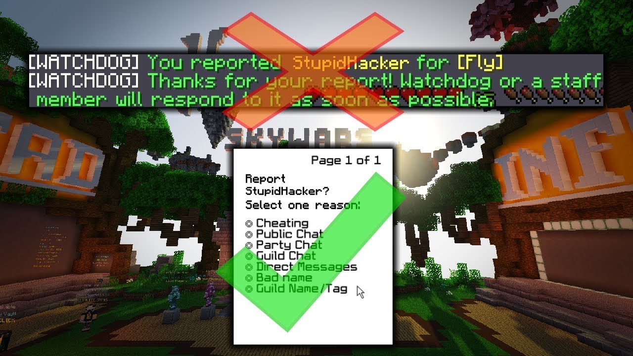 Report hypixel chat Abiphone