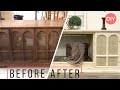 Furniture Upcycle DIY |  Painting Over High Glossed Surfaces (The Easiest Way) | Ashleigh Lauren