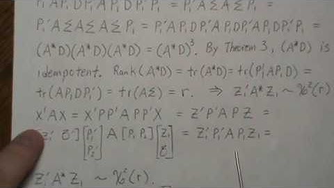 Distribution of Quadratic Forms (part 2)