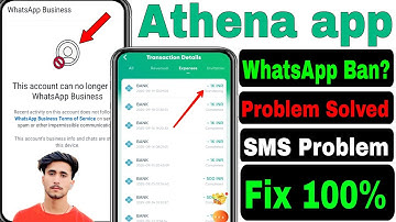 Athena App WhatsApp Ban? Problem 😭 || Athena App new update  || Athena App Sms Problem Solved Today 