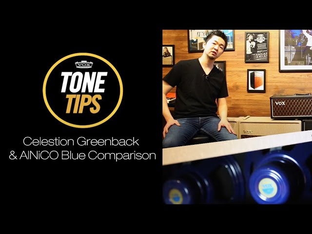 VOX Tone Tips: Celestion Greenback & AlNiCo Blue Comparison - YouTube