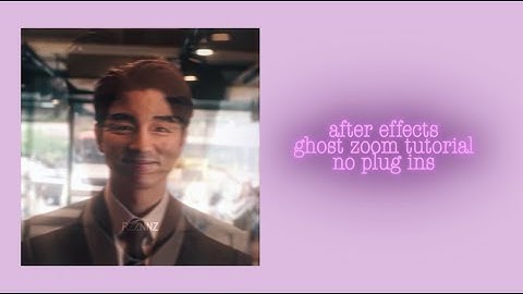 smooth ghost zoom effect tutorial || after effects | no plug ins ||