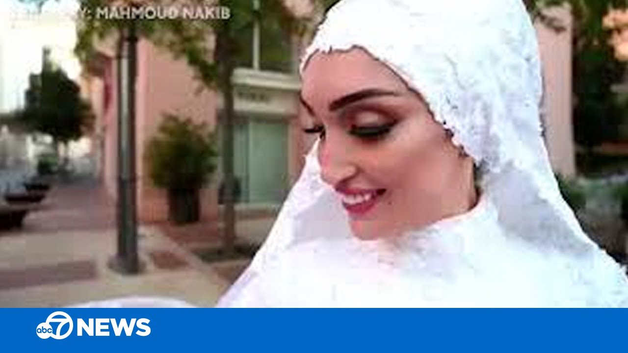 Video shows Beirut blast as bride poses on her wedding day
