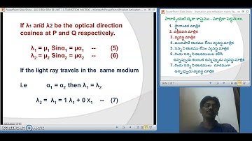 TRANSLATION MATRIX -  SEM III -  UNIT I