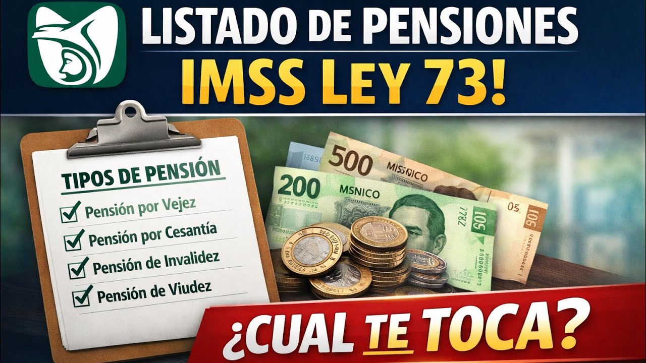 Conoce la Lista de Pensiones 2026 si eres Ley 73.￼