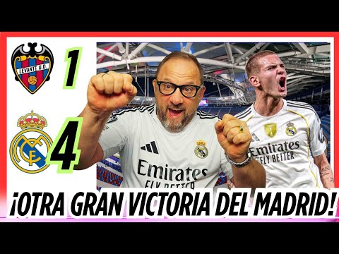 🟣⚪️ OTRA GRAN VICTORIA DEL REAL MADRID (1-4) CONTRA EL LEVANTE. - YouTube
