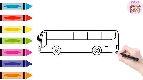 How to draw Bus 🚌/Easy drawing/simple drawing ideas for beginners