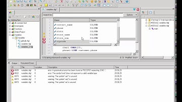Working with variables