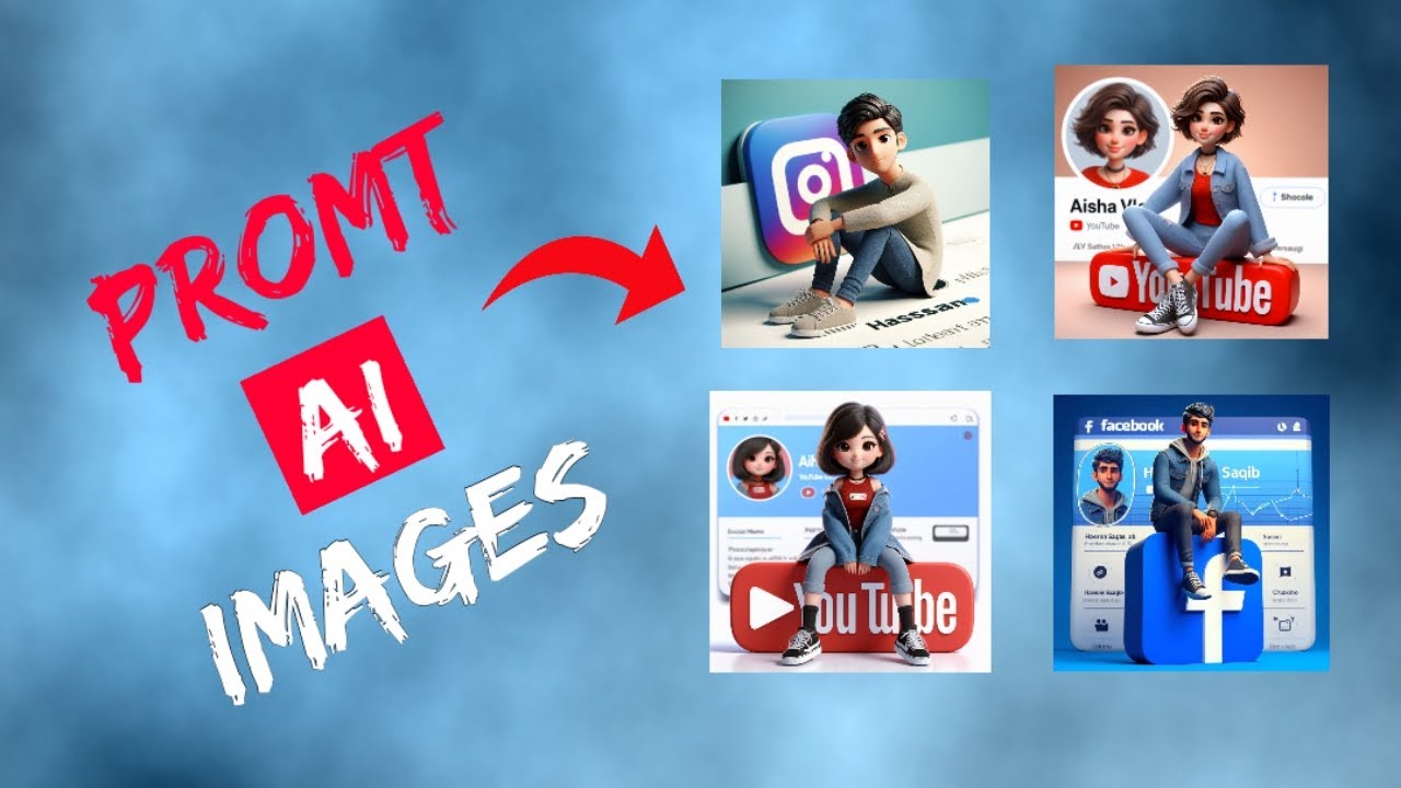 How to create 3D AI social media Images | Bing AI image generate ...