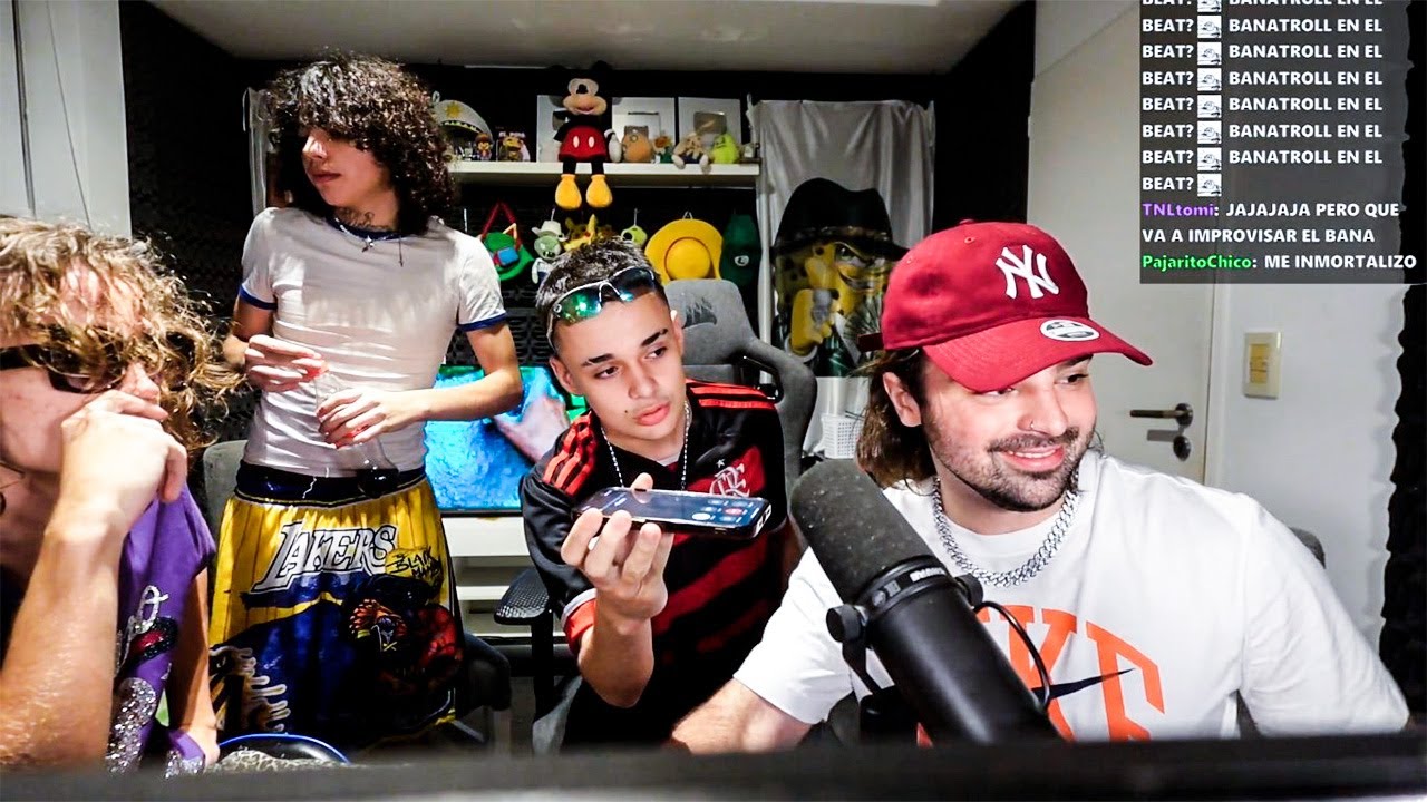 BANANIROU hace una CANCION "SAPE" con los SWAGGEYBOYZ y TURROBABY en STREAM