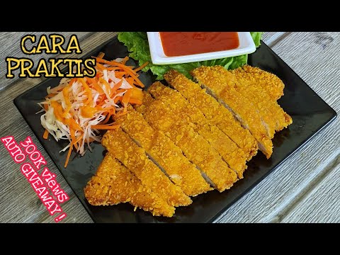 Video: Fillet Ayam, Dilapisi Tepung Roti Dalam Biji, Disajikan Dengan Hiasan Bit