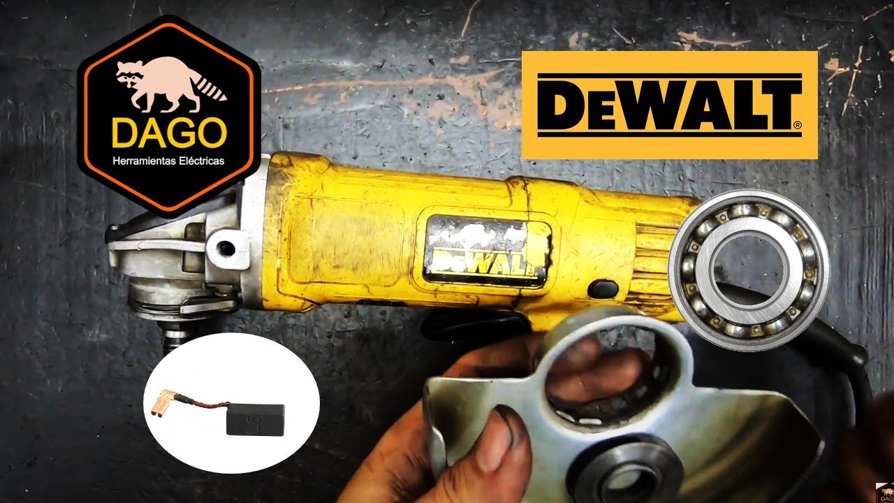 Truena Por Dentro!!! Reparación De Pulidora Dewalt DWE4120 (Cambio Rodamiento  y Carbones) 